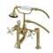 Kingston Brass AE111T7 Deck Mount Clawfoot Tub Faucet, Brushed Brass AE111T7 - alternate 1